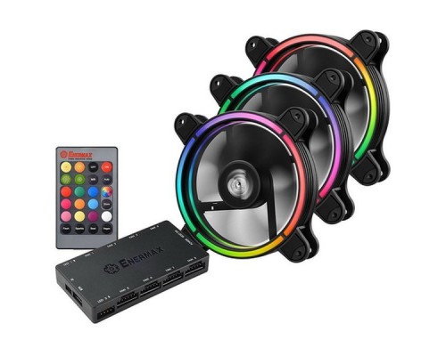 Вентилятор UCTBRGB12-BP3 FAN 120mm, комплект из 3 шт, RGB, 500-1500rpm, 13.71-47,53CFM, 14-22dBA, RTL