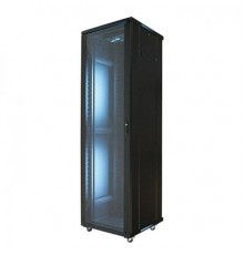 Шкаф Wize W42UR   Телекоммуникационный шкаф (Рэковая стойка)  19”, высота 42U, габариты 2065х615х625 мм, вентиляция, колесики, макс. вес нагрузки 798 кг, сталь, черный                                                                                   