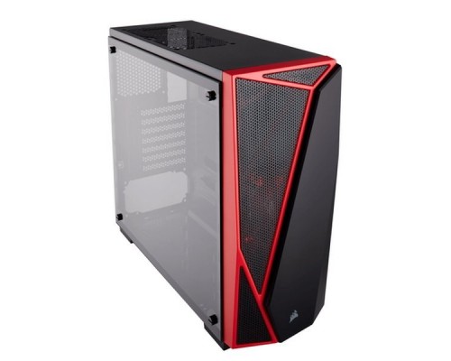 Корпус Carbide Series® SPEC-04 Tempered Glass  CC-9011117-WW  Mid-Tower Gaming Case — Black/Red