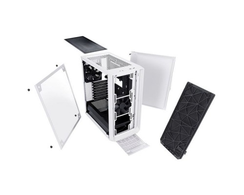 Корпус Fractal Design Meshify C TG белый без БП ATX 5x120mm 4x140mm 2xUSB3.0 audio bott PSU