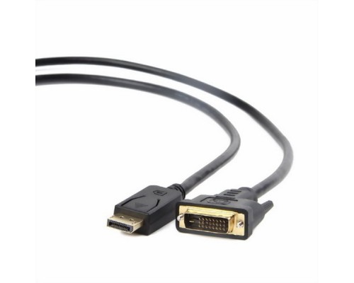Кабель DisplayPort-DVI Cablexpert CC-DPM-DVIM-3M, 20M/25M, 3.0м, черный, экран, пакет