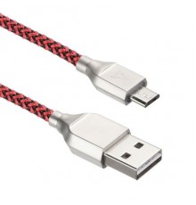 Кабель USB ACD-Titan MicroUSB ~ USB-A Нейлон, 1м, красно-черный (ACD-U927-M1R)                                                                                                                                                                            