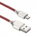 Кабель USB ACD-Titan MicroUSB ~ USB-A Нейлон, 1м, красно-черный (ACD-U927-M1R)
