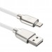 Кабель USB ACD-Allure MicroUSB ~ USB-A Кожа, 1м, белый (ACD-U926-M1W)