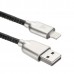 Кабель USB ACD-Allure Lightning ~ USB-A Кожа, 1м, черный (ACD-U926-P5B)