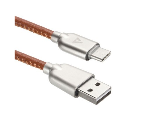 Кабель USB ACD-Allure Type-C ~ USB-A Кожа, 1м, коричневый (ACD-U926-C2N)