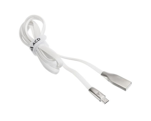 Кабель USB ACD-Infinity MicroUSB ~ USB-A TPE, 1.2м, белый (ACD-U922-M1W)