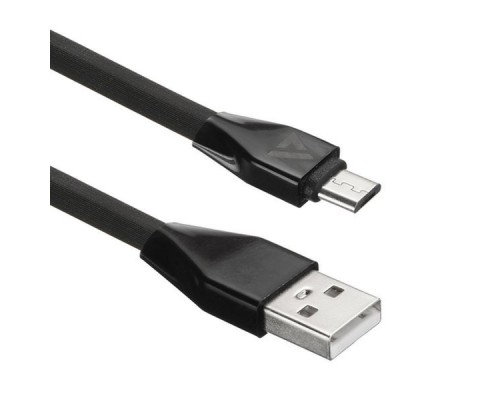 Кабель USB ACD-Life MicroUSB ~ USB-A TPE, 1м, черный (ACD-U920-M1B)