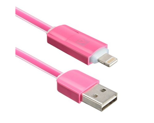 Кабель USB ACD-Multi Lightning / MicroUSB ~ USB-A 2в1, TPE, 1м, маджента (ACD-U914-PMM)