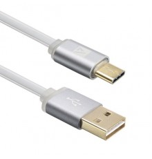 Кабель USB ACD-Smart USC-C ~ USB-A  2-сторонние коннекторы, индикатор заряда, TPE, 1м, серый (ACD-U915-C2A)                                                                                                                                               