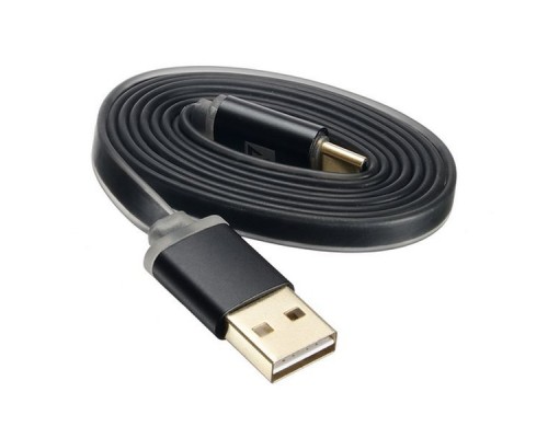 Кабель USB ACD-Smart USC-C ~ USB-A  2-сторонние коннекторы, индикатор заряда, TPE, 1м, черный (ACD-U915-C2B)