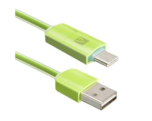 Кабель USB ACD-Multi USB-C / MicroUSB ~ USB-A 2в1, TPE, 1м, зеленый (ACD-U914-CMG)