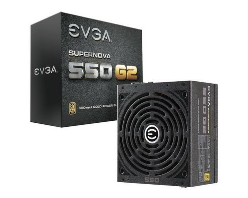 Блок питания 220-G2-0550-Y2, SuperNOVA 550 G2 80+ GOLD 550W, Fully Modular, EVGA ECO Mode550W, RTL