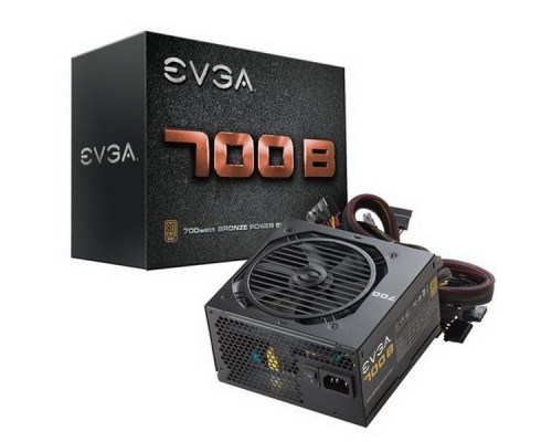 Блоки питания Evga 700 B1 100-B1-0700-K2 80+ BRONZE 700W RTL