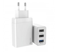 Зарядное устройство СЗУ (ACD-Q303-X3W)  30Вт, 3xUSB 1QC+2Smart, 3.6~12В, 3А RTL                                                                                                                                                                           
