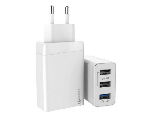 Зарядное устройство СЗУ (ACD-Q303-X3W)  30Вт, 3xUSB 1QC+2Smart, 3.6~12В, 3А RTL