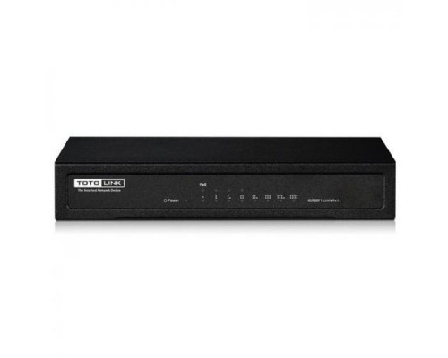 Сетевое оборудование TOTOLINK SW804P TOTOLINK 4-Port 10/100Mbps 802.11af 4-Fast Ethernet Ports, PSU 48V1.3A, metal case