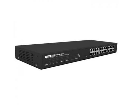 Сетевое оборудование TOTOLINK SG24 TOTOLINK 24-Port Gigabit Unmanaged Switch 24*10/100/1000Mbps auto-negotiation RJ45 Ports Metal case with rack-mounted (19inch)