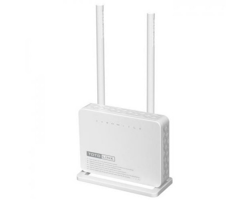 Сетевое оборудование TOTOLINK ND300 TOTOLINK 300Mbps Wireless N ADSL+2 Modem Router 4*RJ45 FE LAN Port + 1*RJ11 FE WAN Port, 1* RST/WPS button, 2*5dBi fixed antennas, PSU 9V0.8A, VLAN,IPV6,WPS,TR-069,IGMP Proxy,UPnP,SNMP, QoS