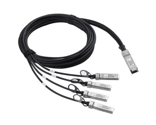 Сетевое оборудование Edge-corE 40G QSFP+ to 4 x 10G SFP+ DAC Breakout Cable with 1M Edge-corE ET6402-10DAC-1M