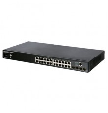 Коммутатор ECS4100-28T Edge-corE 24-Port 10/100/1000Base-T + 4 Gigabit Ethernet SFP, fan-less design L2+ Gigabit Ethernet Switch                                                                                                                          