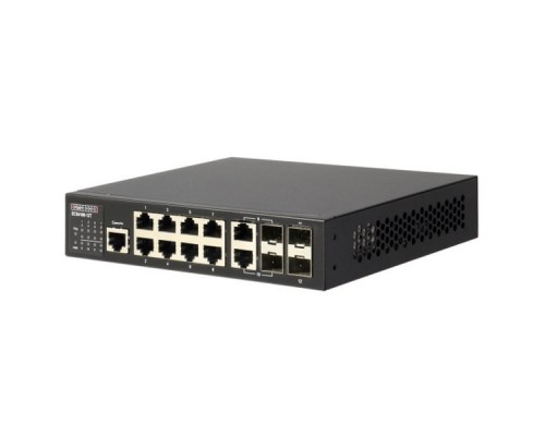 Сетевое оборудование Edge-corE 8 x GE + 2CG + 2 100/1000 SFP L2+ Switch, fan-less design Edge-corE ECS4100-12T