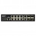 Сетевое оборудование Edge-corE 8 x GE + 2CG + 2 100/1000 SFP L2+ Switch, fan-less design Edge-corE ECS4100-12T