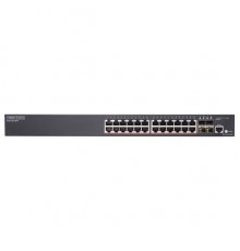 Сетевое оборудование Edge-corE 24 ports 10/100/1000Base-T + 4G SFP uplink ports with 24 port PoE (384W) (ext up to 720W) L2 Gigabit Ethernet Switch - Pro Smart Edge-corE ECS2100-28PP                                                                    