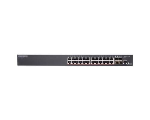 Сетевое оборудование Edge-corE 24 ports 10/100/1000Base-T + 4G SFP uplink ports with 24 port PoE (384W) (ext up to 720W) L2 Gigabit Ethernet Switch - Pro Smart Edge-corE ECS2100-28PP