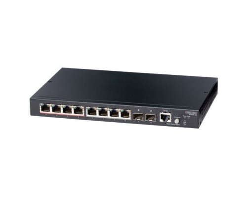 Сетевое оборудование Edge-corE 8 ports 10/100/1000Base-T + 2G SFP uplink ports with 4 port PoE (65W) L2 Gigabit Ethernet Switch - Pro Smart Edge-corE ECS2100-10PE