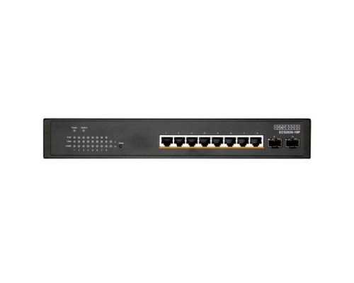 Коммутатор ECS2020-10P Edge-corE 8 ports 10/100/1000Base-T + 2G SFP uplink ports with 8 port PoE (70W) L2 Gigabit Ethernet Switch - Smart series