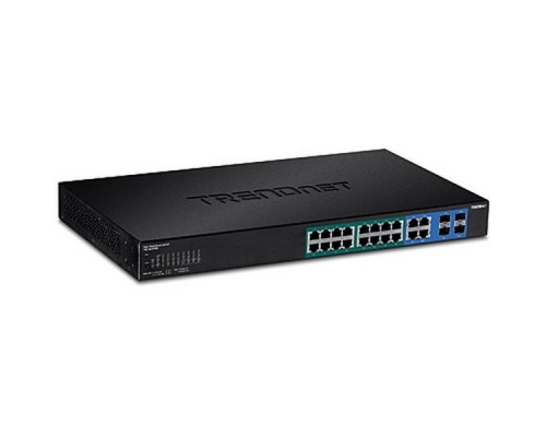 Коммутатор 16-port Gigabit Web Smart Switch w/ 2 Shared Mini-GBIC Slots  (16 PoE, 2SFP) TPE-1620WS RTL