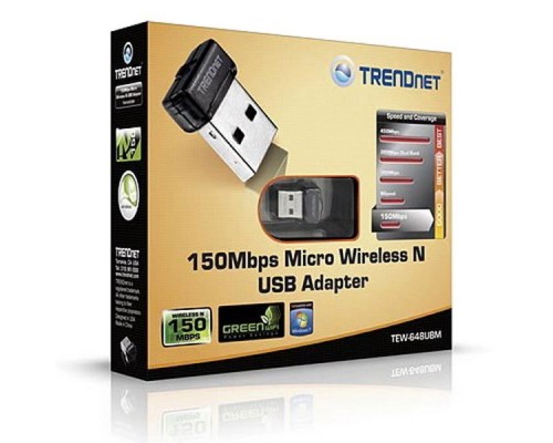 Сетевое оборудование TRENDnet Micro N150 Wireless & Bluetooth USB Adapter TBW-108UB RTL