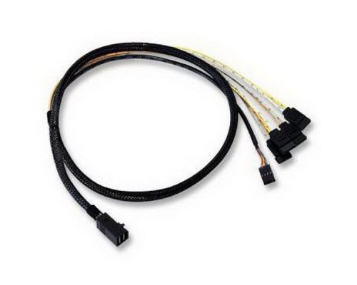 Кабель CBL-SFF8643-SATASB-06M (LSI00410 / L5-00220-00), INT SFF8643-to-4*SATA+SB (MiniSAS HD -to- 4*SATA+SideBand internal cable) 60cm