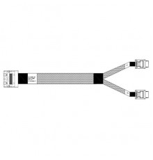 Кабель Cable, U.2 Enabler, HD (SFF8643) -to- OCuLink (SFF8612), 1m, Used with Supermicro & Intel systems use OCuLink on the NVMe-backplane (05-50062-00)                                                                                                  