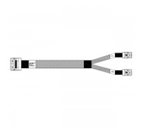 Кабель Cable, U.2 Enabler, HD (SFF8643) -to- HD(W)(SFF8643), 1m, Used with Supermicro servers that use a ‘white’ mini-SAS HD connector on the NVMe-backplane (05-50061-00)                                                                                