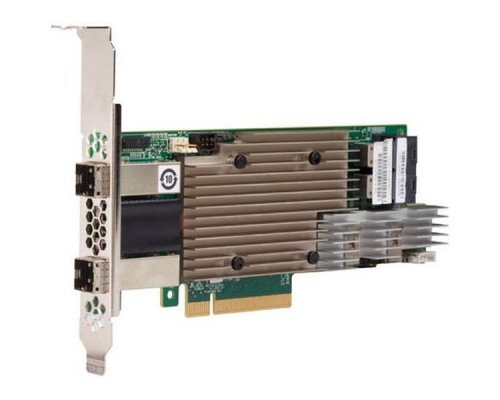 Контроллер MegaRAID SAS 9380-8I8E SGL (05-25716-00), PCIe 3.0 x8 LP, SAS/SATA 12G, RAID 0,1,5,6,10,50,60, 16port(2*int SFF8643 + 2*ext SFF8644), Cache 2GB, 3316ROC