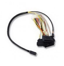 Кабель ACD-SFF8643-SAS8482SB-10M,  INT, SFF8643-to-4*SFF8482+SB ( MiniSAS HD-to-SAS internal cable) 100cm                                                                                                                                                 