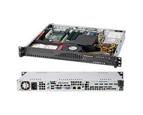 Корпус серверный 1U Supermicro CSE-512L-200B