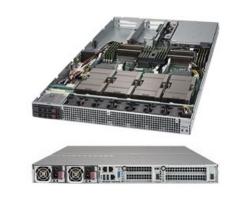 Платформа системного блока SYS-1028GQ-TXR X10DGQ-O-P (Up to 4x NVIDIA Tesla P100 SXM2) 1U Dual Intel Xeon E5-2600V4, 16x 288-pin DDR4 DIMM slots, RPSU (1+1) 2000W Titanium