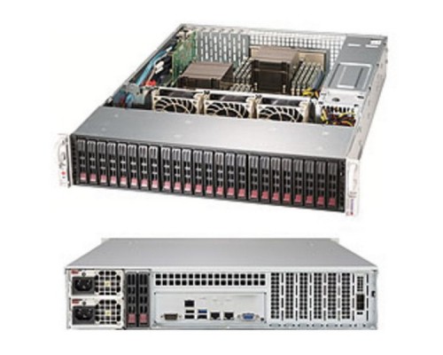 Платформа системного блока SSG-2029P-ACR24L 2U Rackmount  CSE-216BTS-R1K23LPB  X11DPH-T  SAS3  SATA3 ; RAID 0, 1, 5, 10