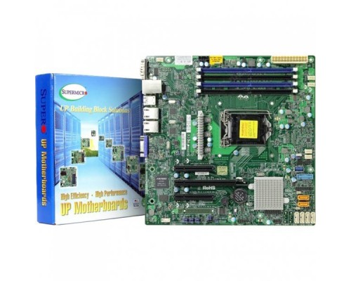 Материнская плата Материнская плата SuperMicro MBD-X11SSL-B Micro-ATX  LGA 1151  64GB Unbuffered ECC UDIMM  6xSATA3  6xUSB2.0  5xUSB3.0  VGA 1xPCI-E3.0x8(in x16 slot)  1xPCI-E3.0x8  1xPCI-E3.0x4 (in x8 slot)