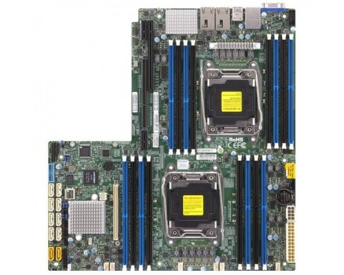 Материнская плата Материнская плата SuperMicro MBD-X10DRW-IT-B LGA 2011  16xDDR4  10xSATA3  6xUSB3.0  2xRJ45 10GBase-T  VGA  PCI-E3.0x16 for AOM  Riser card support:Left side - PCI-E3.0x32 Right side - PCI-E3.0 x16