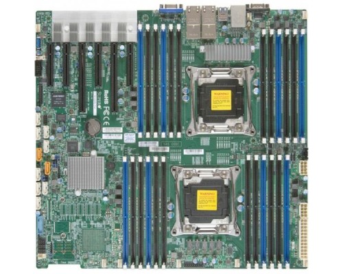 Материнская плата Материнская плата SuperMicro MBD-X10DRC-T4+-O, RTL  Enhanced Extended ATX    LGA 2011  24x 288-pin DDR4 DIMM slots  8x SAS3  5x USB 3.0  4x USB 2.0 ports  1x VGA Connector