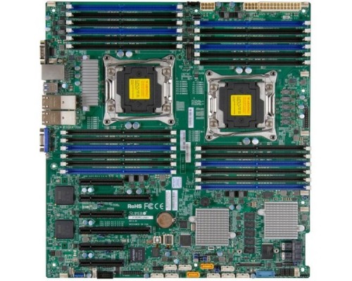 Материнская плата Материнская плата SuperMicro MBD-X10DRC-LN4+-B EATX  LGA 2011  24xDDR4 10xSATA3  8xSAS3 5xUSB3.0(2 rear, 2 internal, 1 Type A)  4xUSB2.0 (2 rear, 2 internal)   VGA   2xPCI-E3.0x16  3xPCI-E3.0x8  1xPCI-E2.0x4 (in x8)