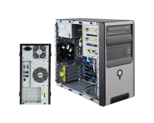 Платформа системного блока W131-X30 Tower , Intel® Xeon® E3-1200 V6/V5, Socket1151, 4xUDIMM slots, DDR4 2400MHz, SATAx2, 2 x GbE LAN ports