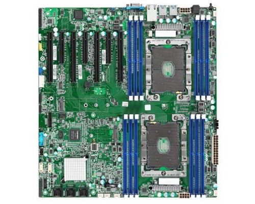 Материнская плата TYAN S7100GM2NR Dual-socket server/workstation motherboard Dual socket Xeon Scalable Processor Family, (12) DIMM slots supporting up to 1.5TB DDR4 RAM, (4) PCIe x16 slots with support for 4 GPU cards, (3) PCIe x8 slots, (14) SATA po