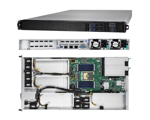 Платформа системного блока TYAN B5631G88V2HR-2T-N 1U 4-GPU Server Barebones, (1) LGA3647 Intel Xeon Scalable, 12 DDR4 DIMM slots, 2 Hot-swap SATA III, 4 Double-width PCIex16 slots for GPUs, 1 PCIex16 slot for NIC up to 100Gb/s,2 NVMe M.2 22110/2280,