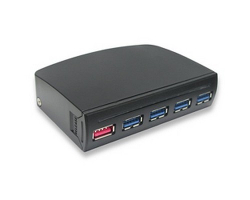 Внешний USB 4x HUB, 4xUSB3.0, 1xUSB Fast Charger port, Black, FG-UU303C-1AB-EU-BC01 Blister pack