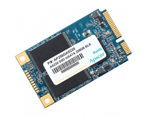 Жесткий диск SSD Apacer mSATA 64GB Apacer AS220 Client SSD AP64GAS220B-1 MO-300A SATA 6Gb/s, 530/450, IOPS 38/18K, MTBF 1M, 2D MLC, 0°C to 70°C, Retail